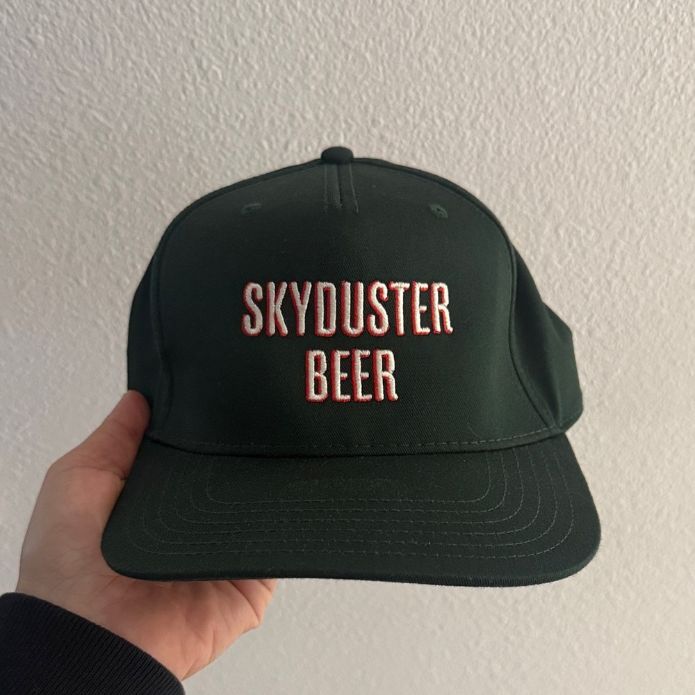 Skyduster Beer Green Snap back hat